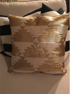 Gold & Cream Pillow